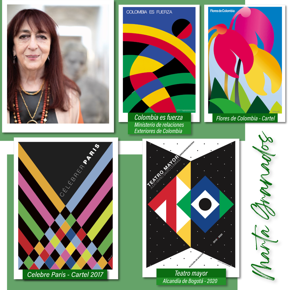 Diseñadora grafica, Marta Granados, diseñadora famosa, diseño grafico, diseño carteles, ilustracion diseños Marta Granados