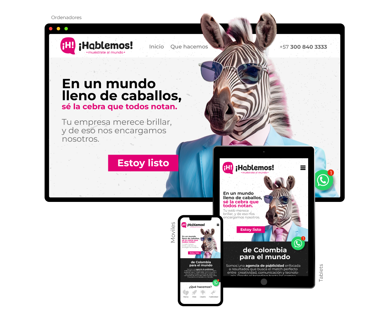 Pagina web, Página web, Sitio web, agencia de diseño web, agencia de publicidad y agencia de branding, diseño web